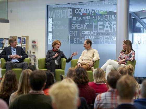 Guest speakers in Jabs Hall forum