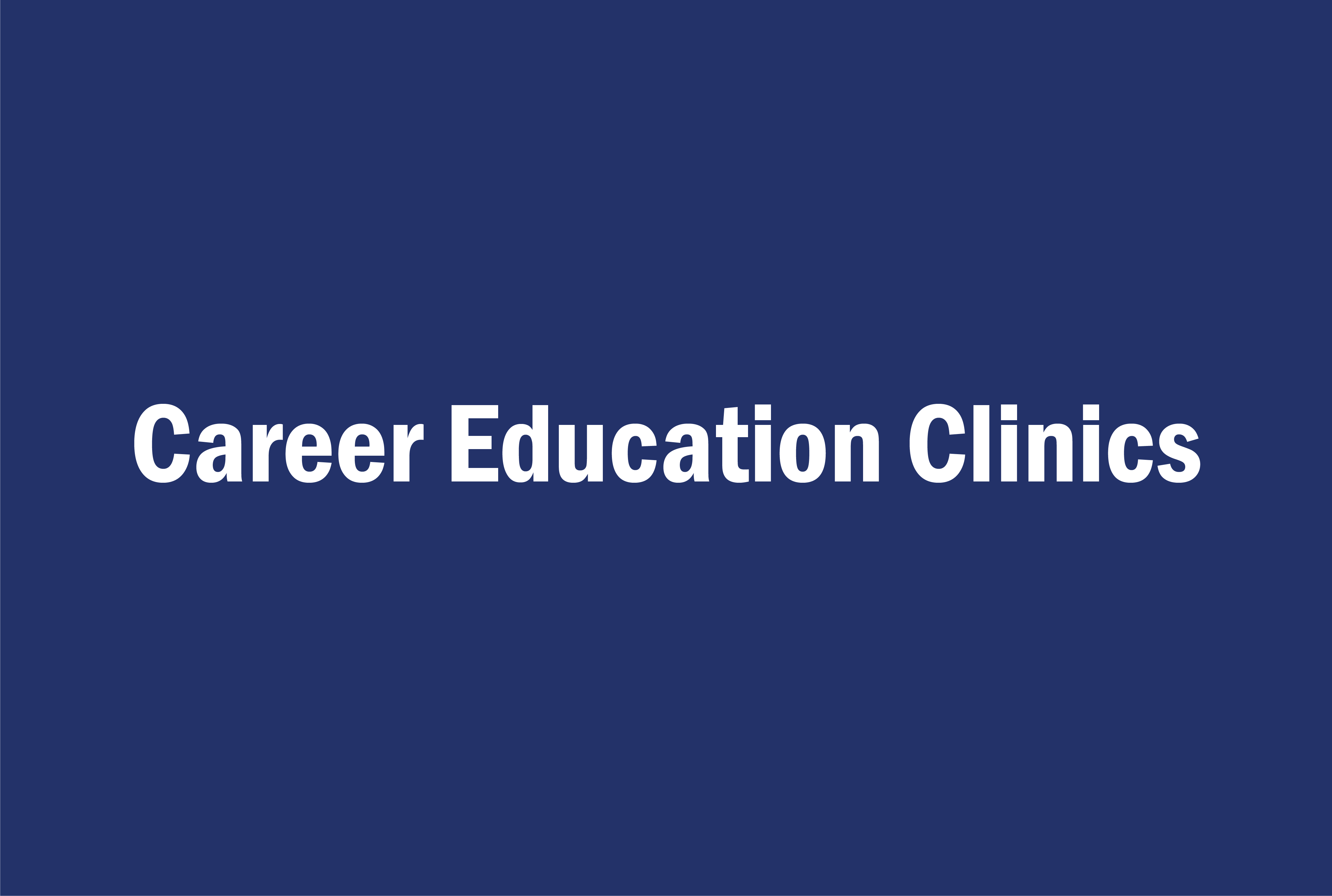 career education clinics