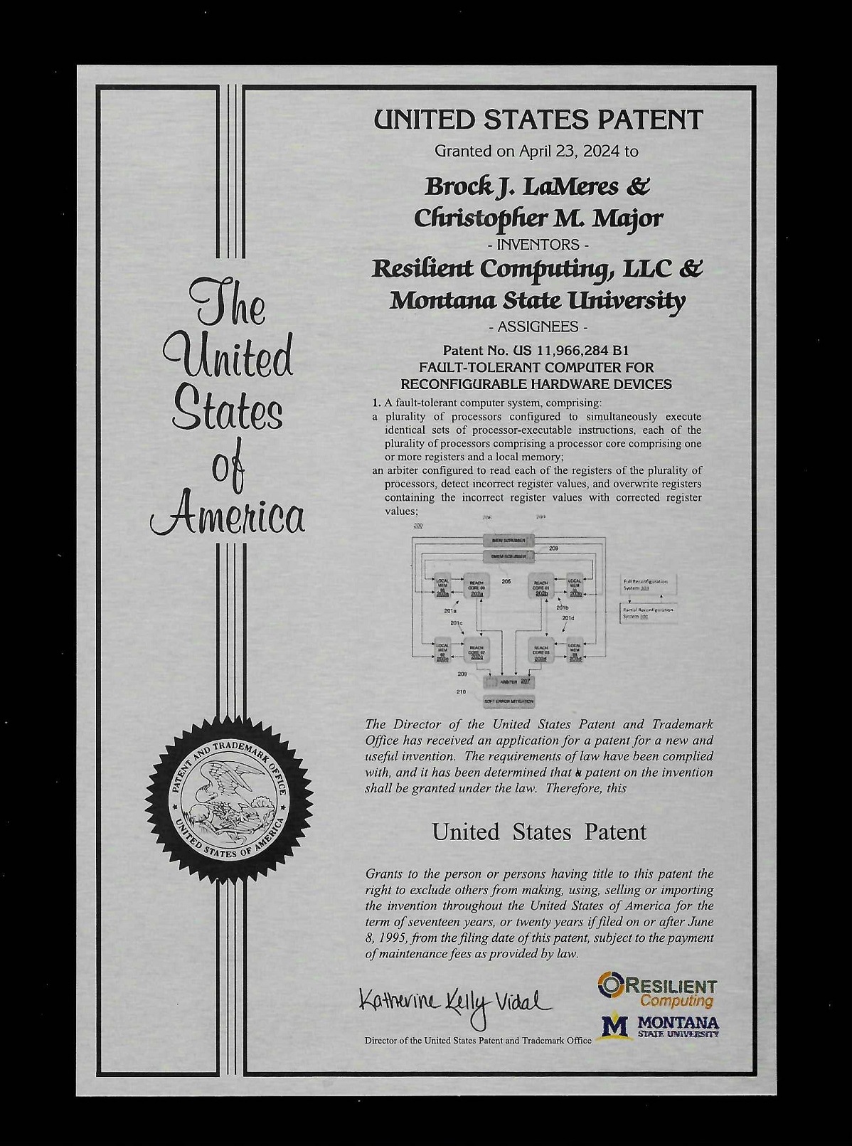 RadPC Patent Plaque