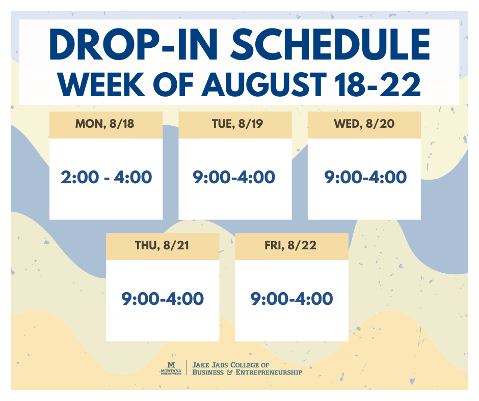 Drop In Schedule