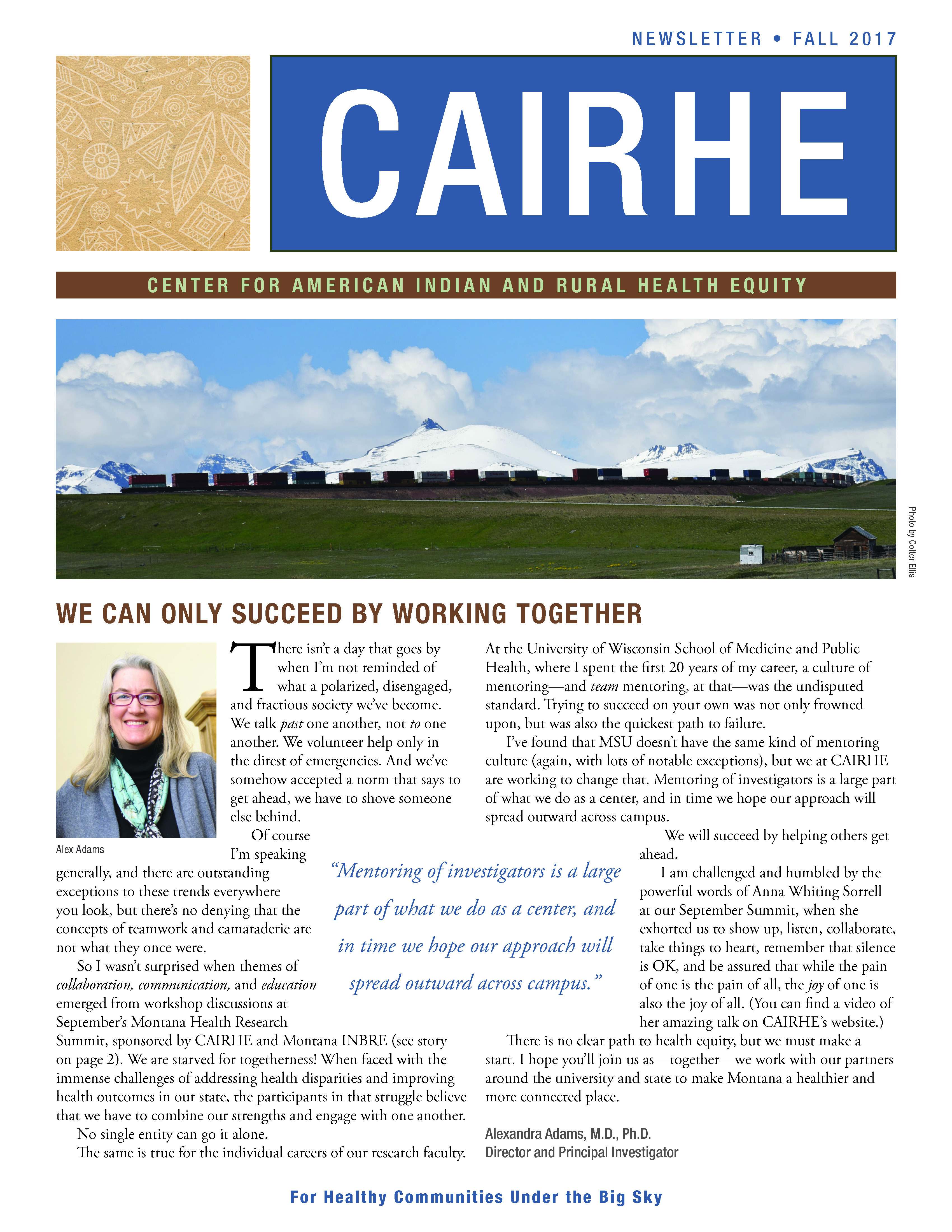 Fall Newsletter cover