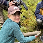 Halley Mastro with permafrost