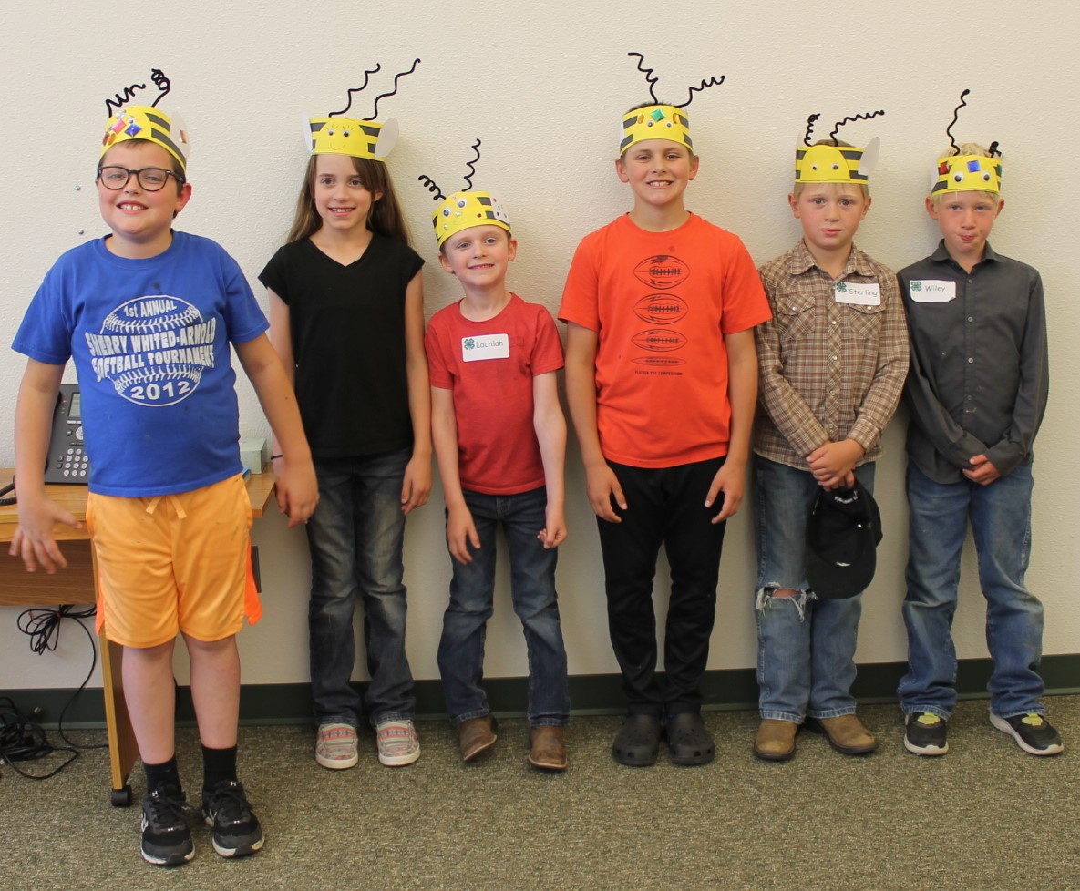 Cloverbud Day Participants: Oliver Becker, Carys Holbrook, Lachlan Holbrook, Beau Becker, Boone VandenBos, Wiley VandenBos