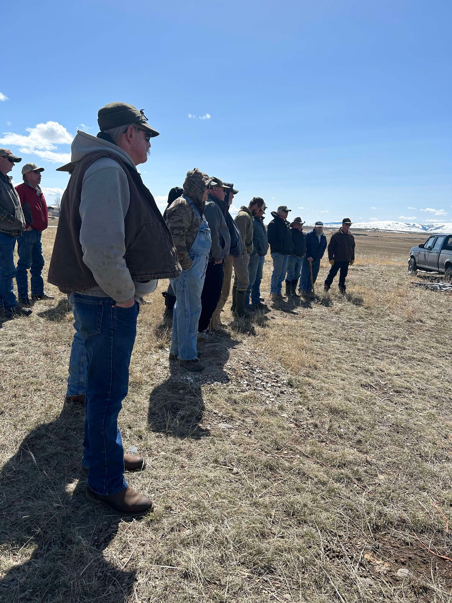 Producers Learning at the Drone Demonstration