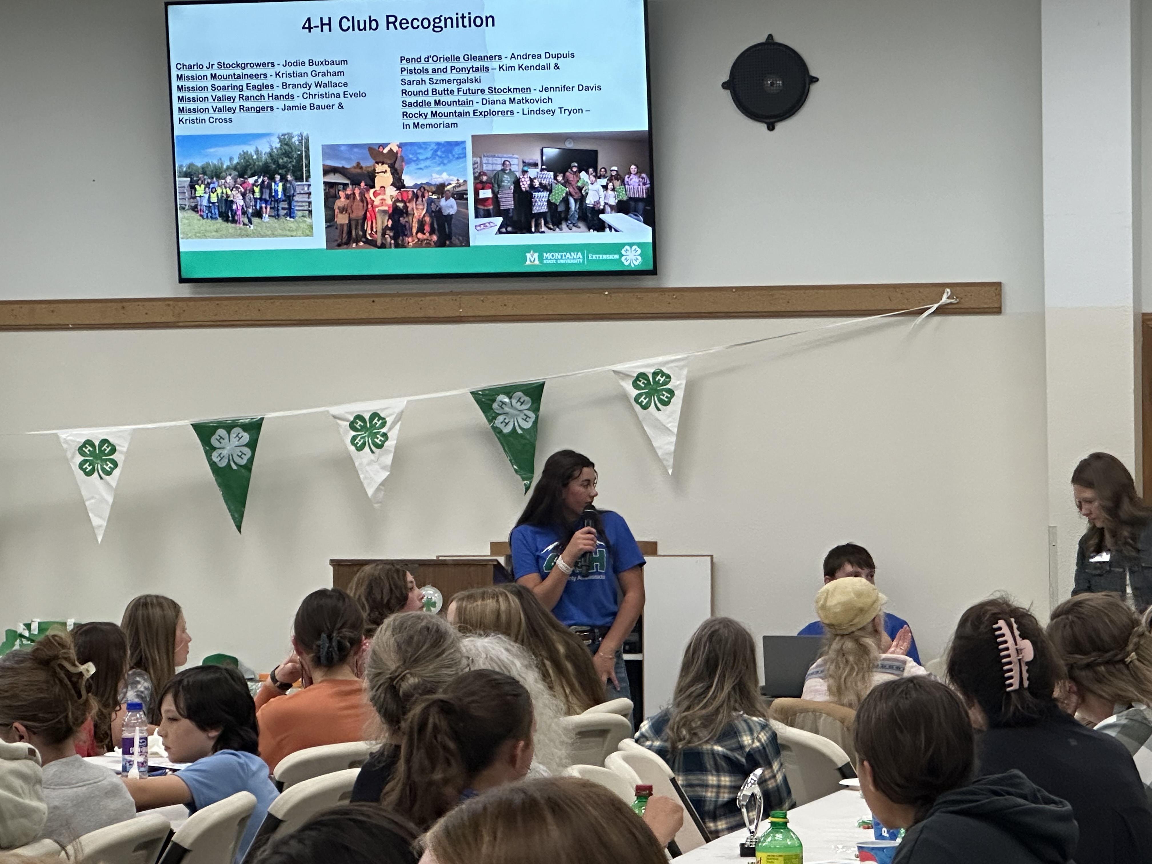 Ambassador Vesper Krantz speaks at Achievement Day.