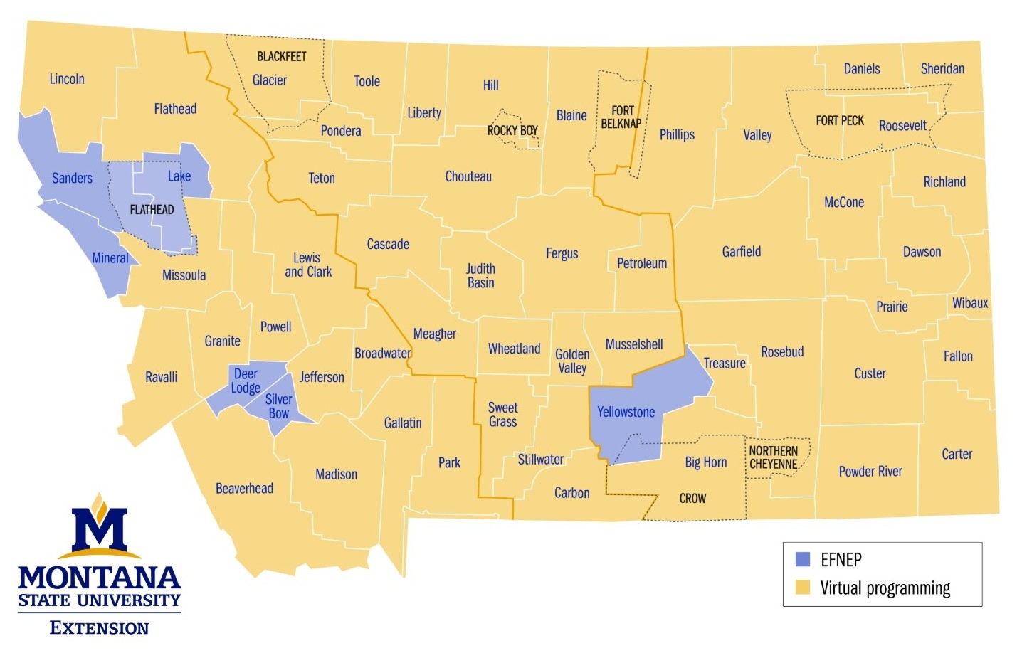 Montana Counties Currently Offering Classes
