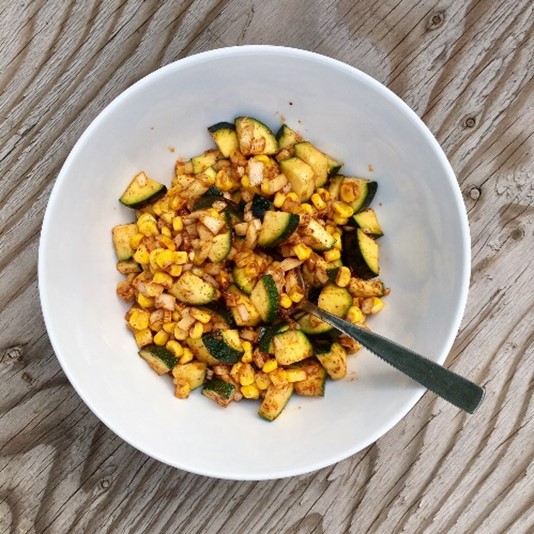 corn and zucchini salad