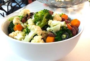 A bowl of Harvest Vegetable Salad.