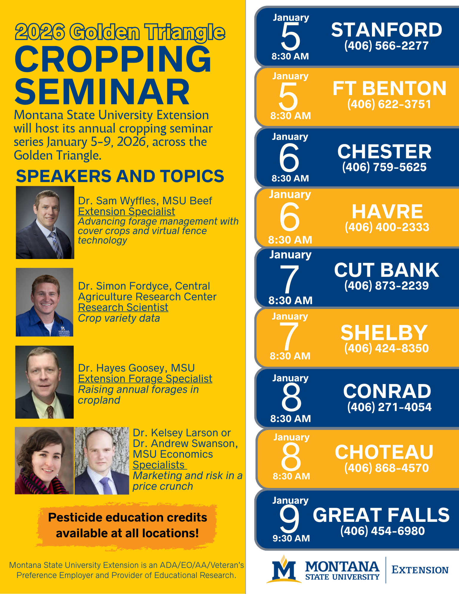 2026 Golden Triangle Cropping Seminar