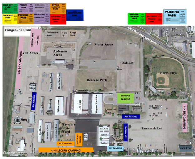 2025 Fair Parking Pass Map