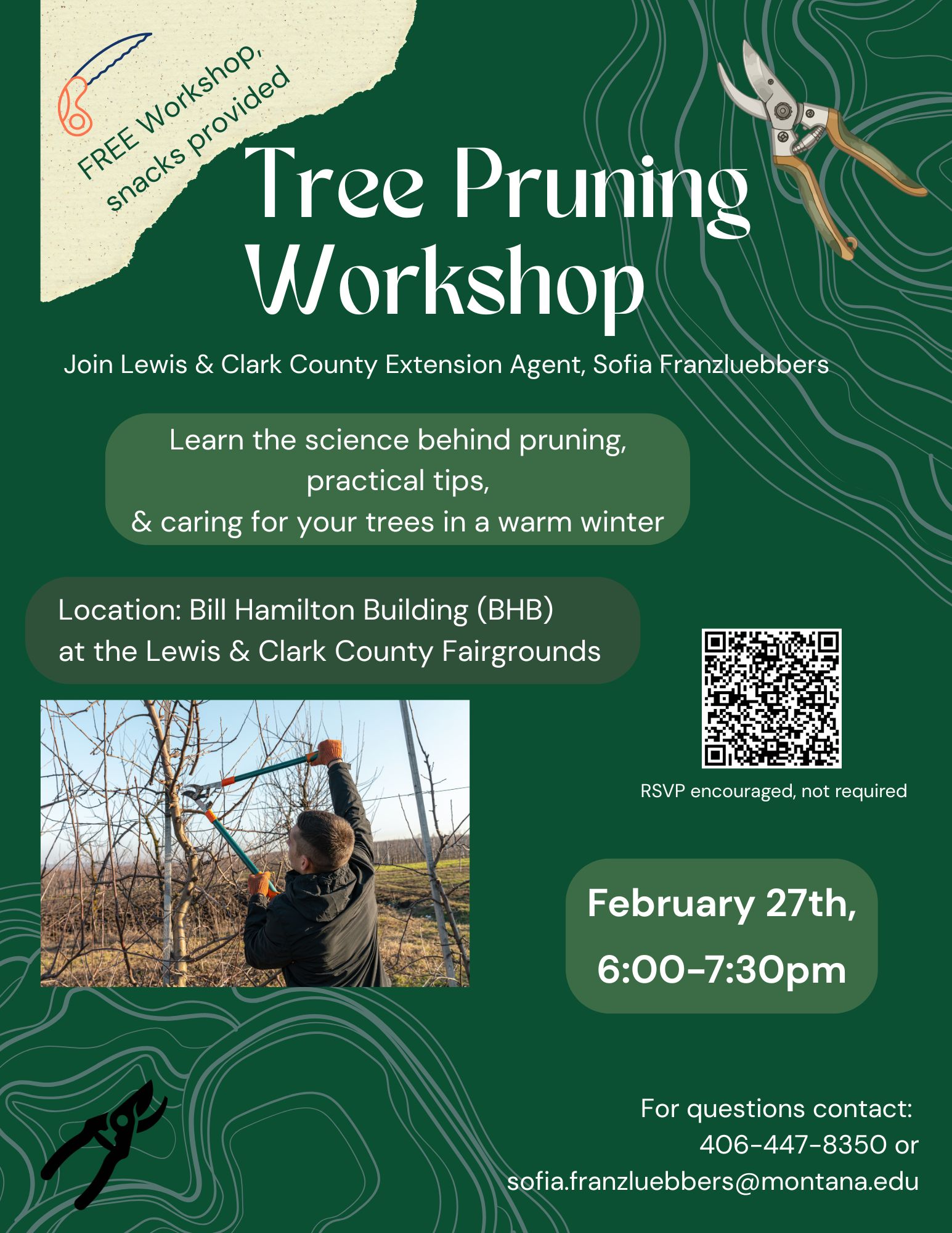 Tree Pruning Workshop Flyer