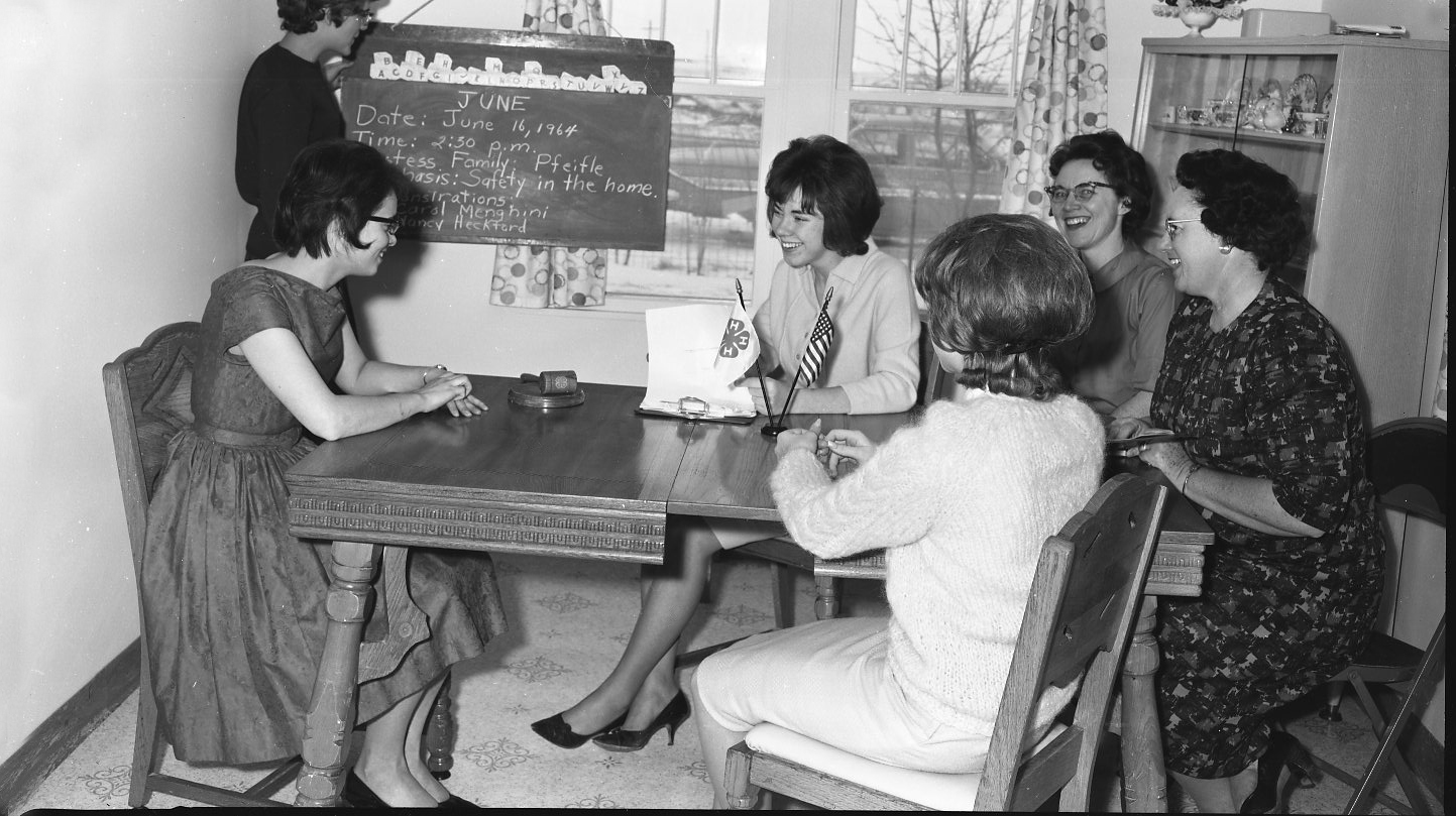 4-H members at a meeting