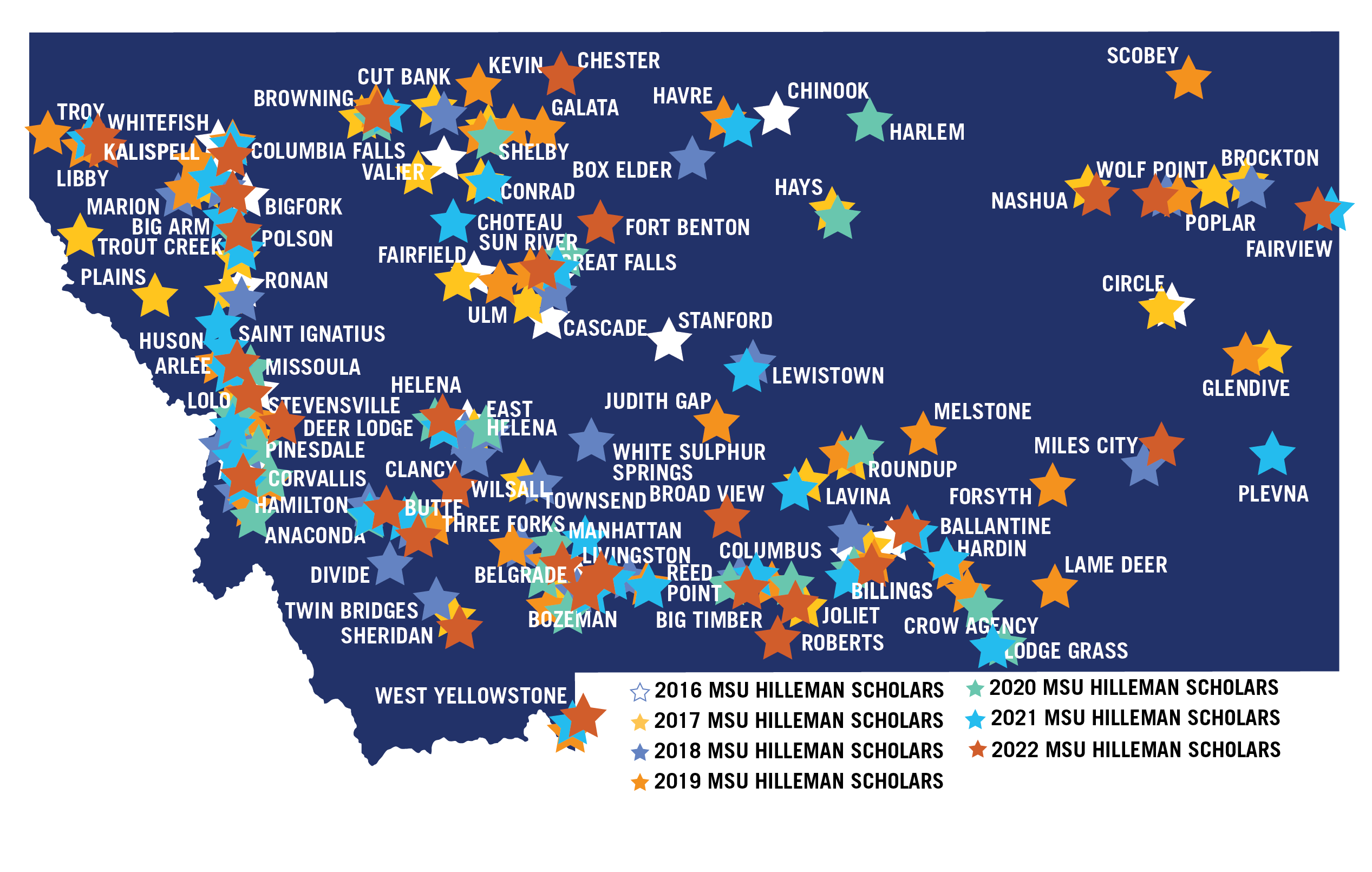 MSU Hilleman Scholars Hometowns