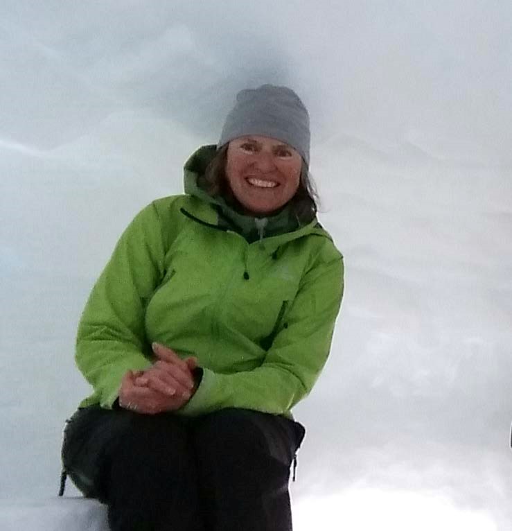 Polly Kogel in an igloo