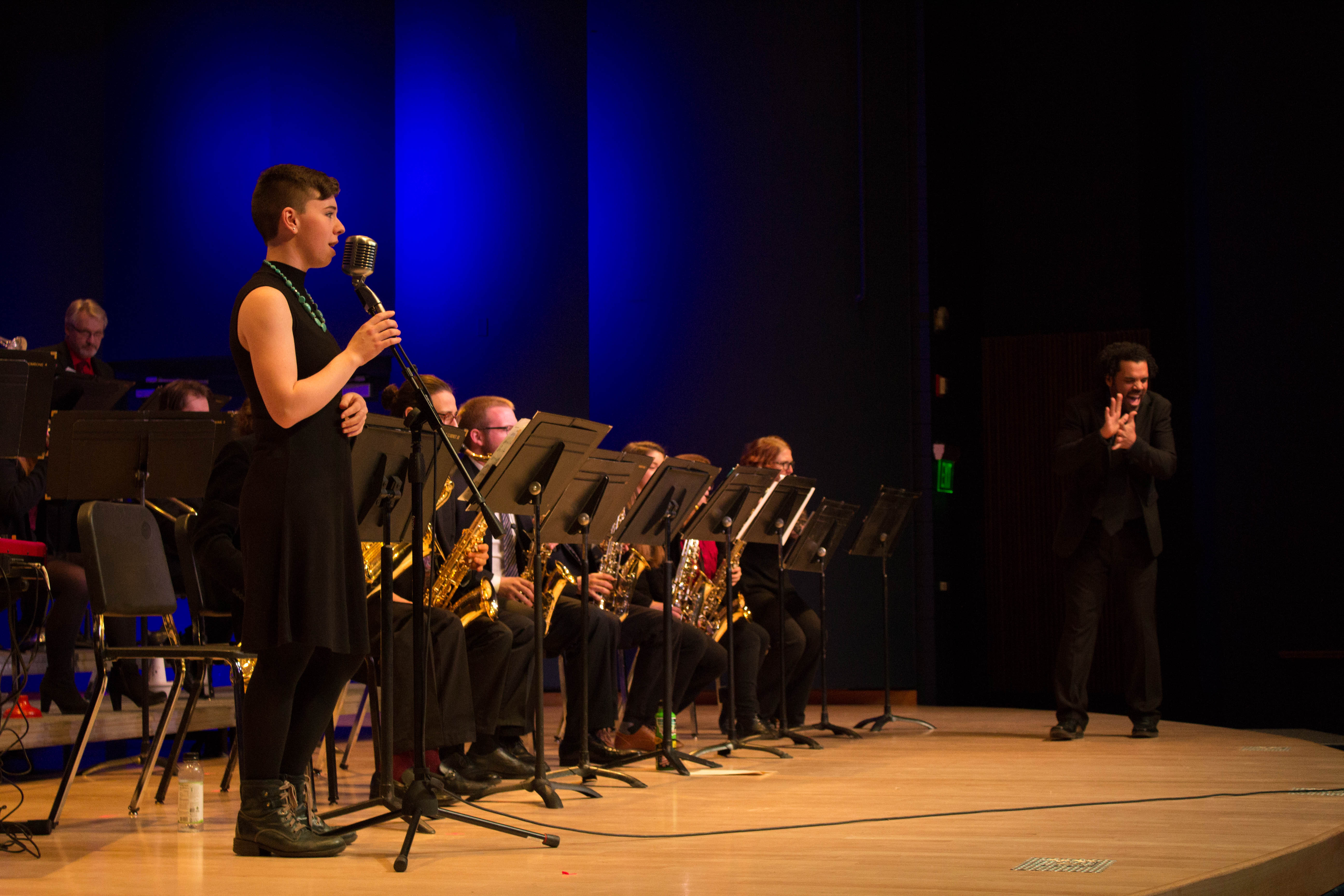 1 O'Clock Jazz band performs in Howard Hall