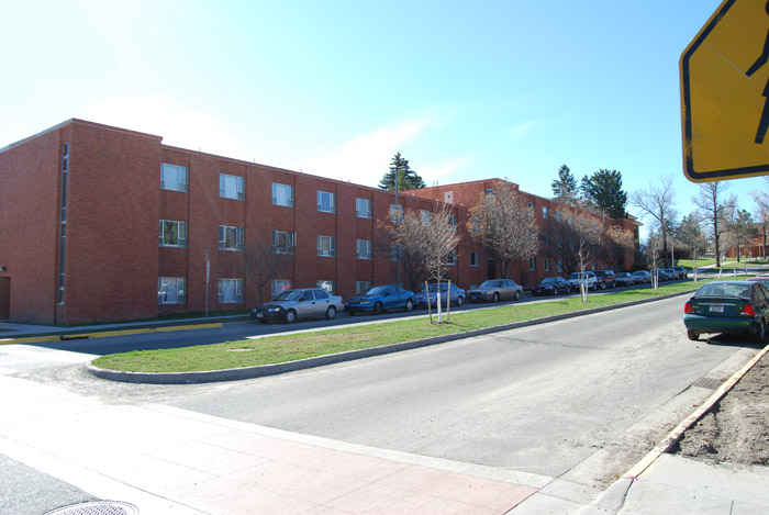 View of Hapner Hall across from 8th Avenue