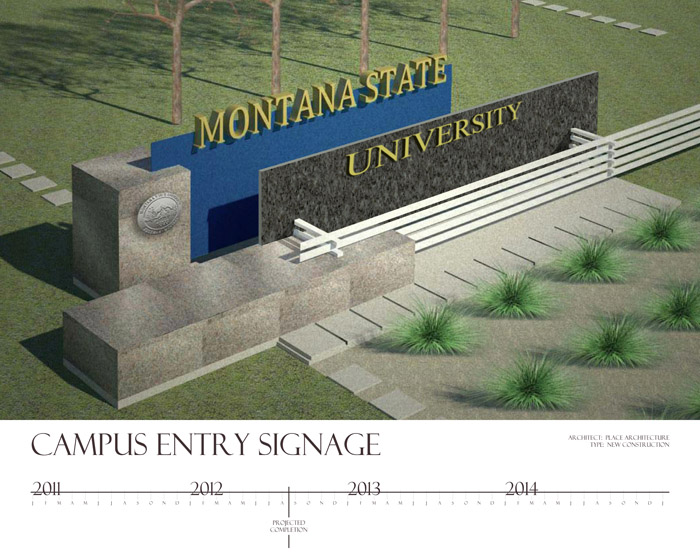 Campus Entry Sign for MSU