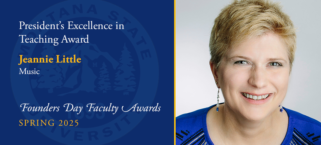 President's Excellence in Teaching Award: Jeannie Little, Founders Day Faculty Awards, Academic Year 2024-25. Portrait of Jeannie Little.