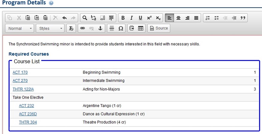 Program Details