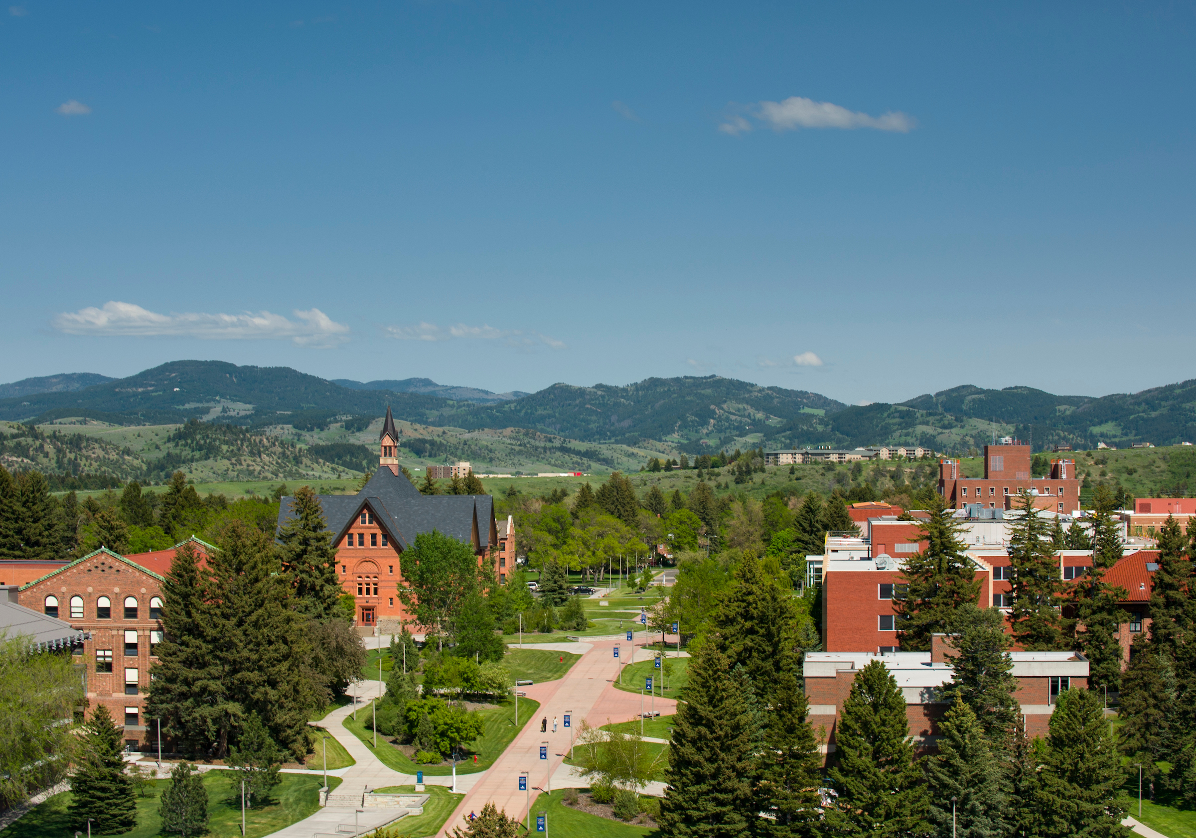 aerial view of campus