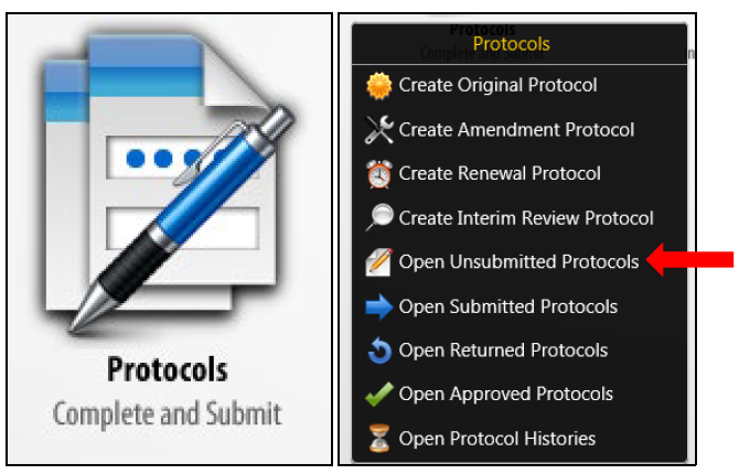 unsubmitted protocol