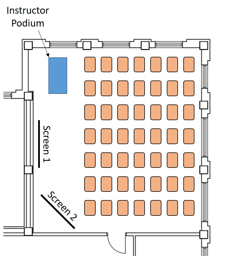 Roberts Hall 321 layout