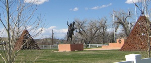 Sculpture of a statue