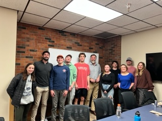 Pre-Law Students with Local Attorney on a career perspectives night