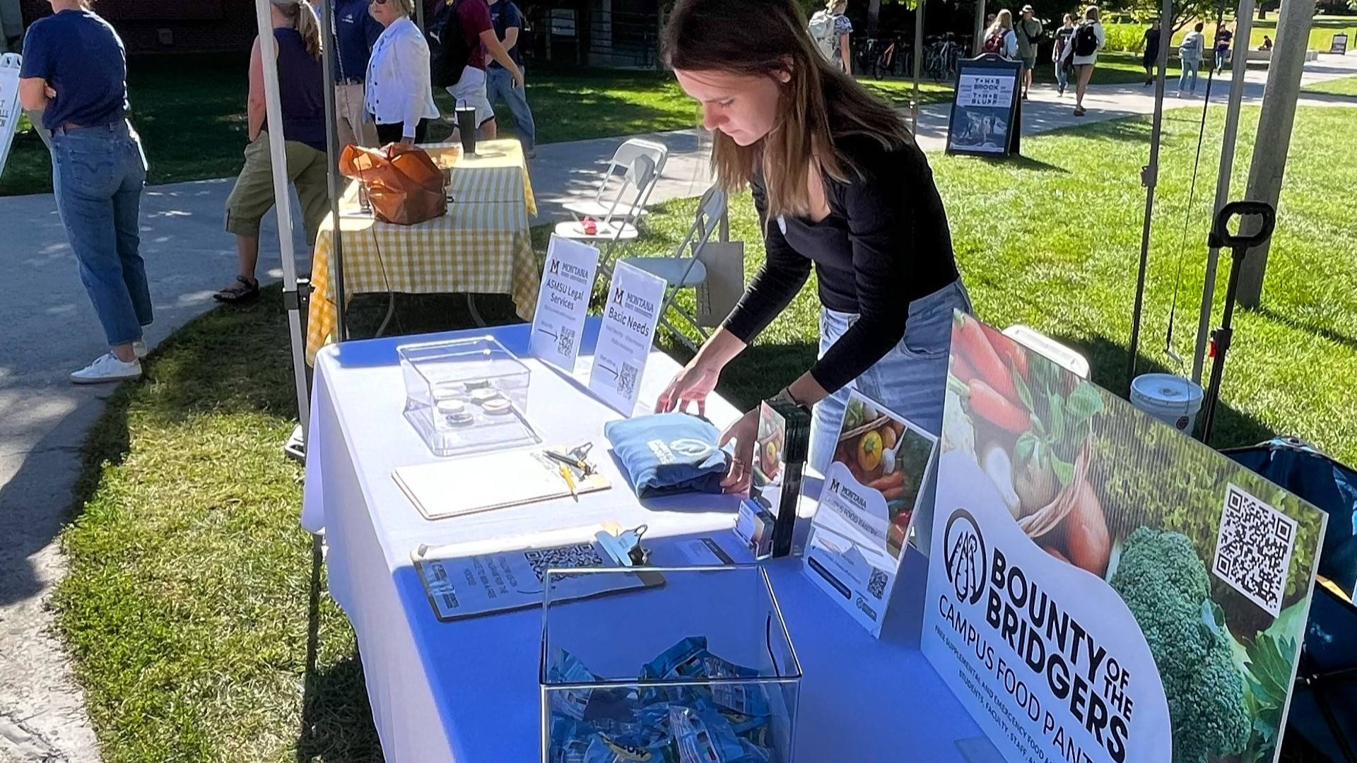 Tabling on the mall 