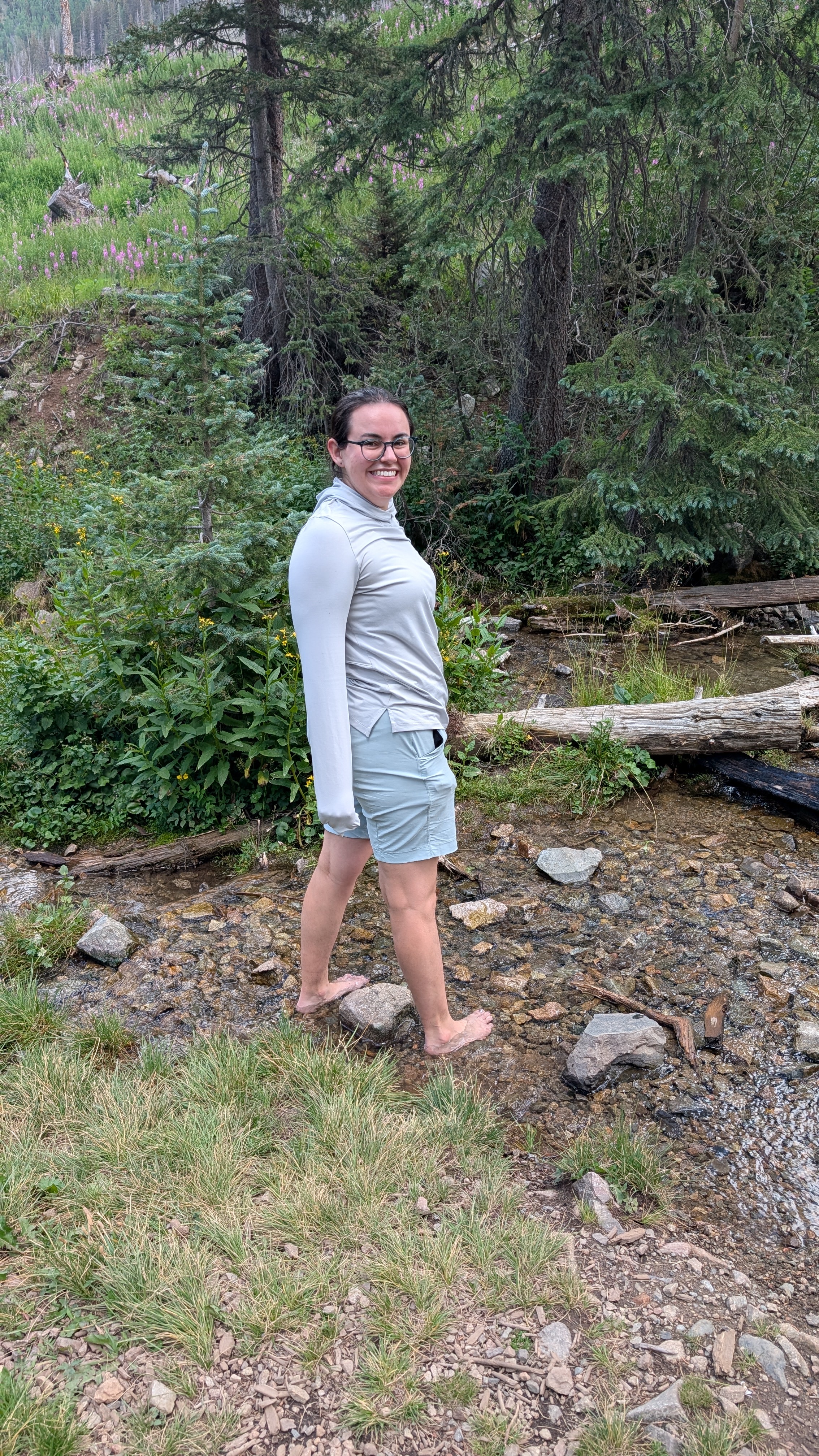 Amelia Lewis hiking