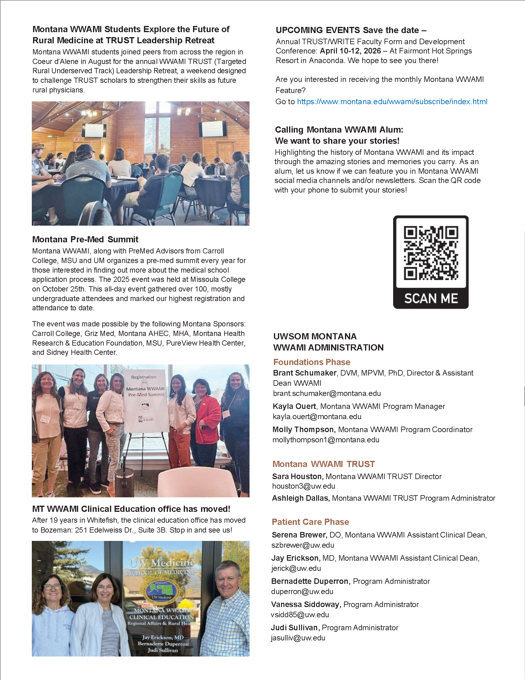 MT WWAMI Rural Newsletter 2025 Page 4